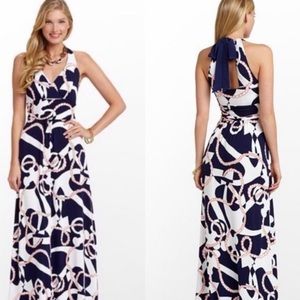 Lilly Pulitzer 52874 Nautical Amanda Maxi dress S